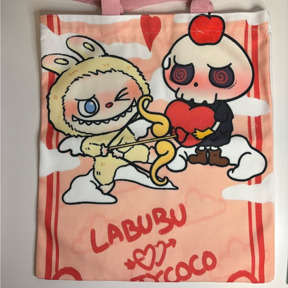 Labubu x Tycoco Valentines Cupid Reusable Shopping Tote Bag